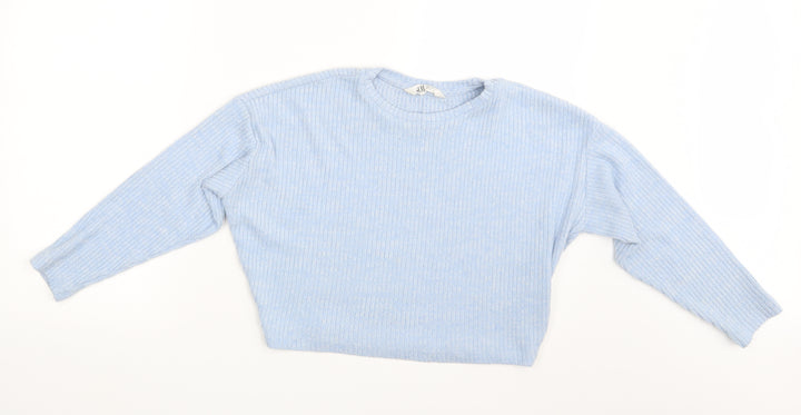 H&M Girls Blue Pullover Jumper Size 10-11 Years