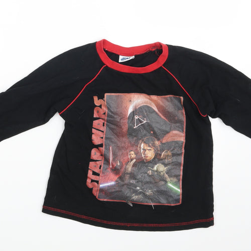 Star Wars Boys Black   Basic T-Shirt Size 7-8 Years