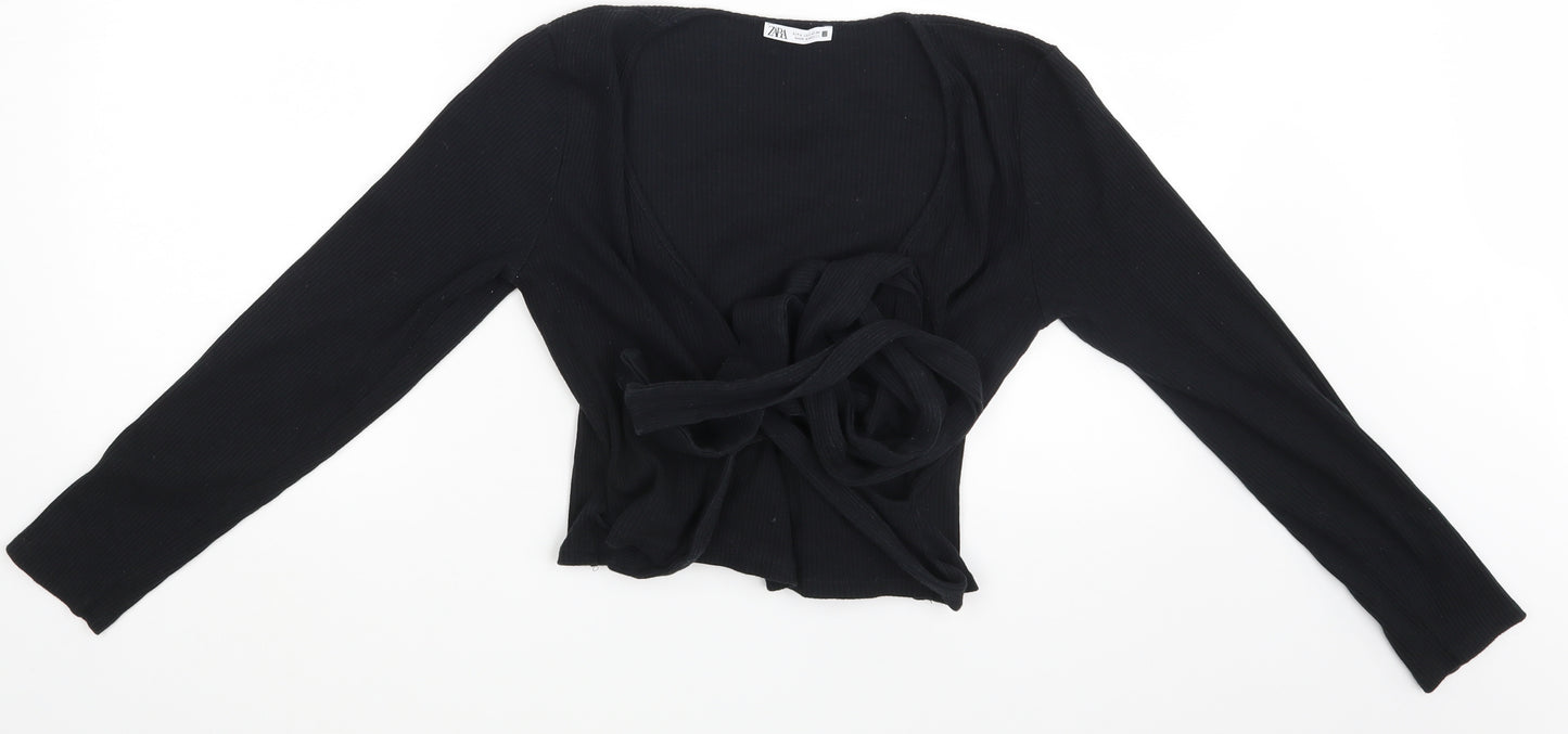 Zara Womens Black   Cardigan Jumper Size L