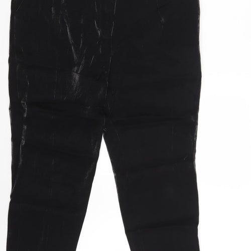 Linea Womens Black   Chino Trousers Size 12 L25 in