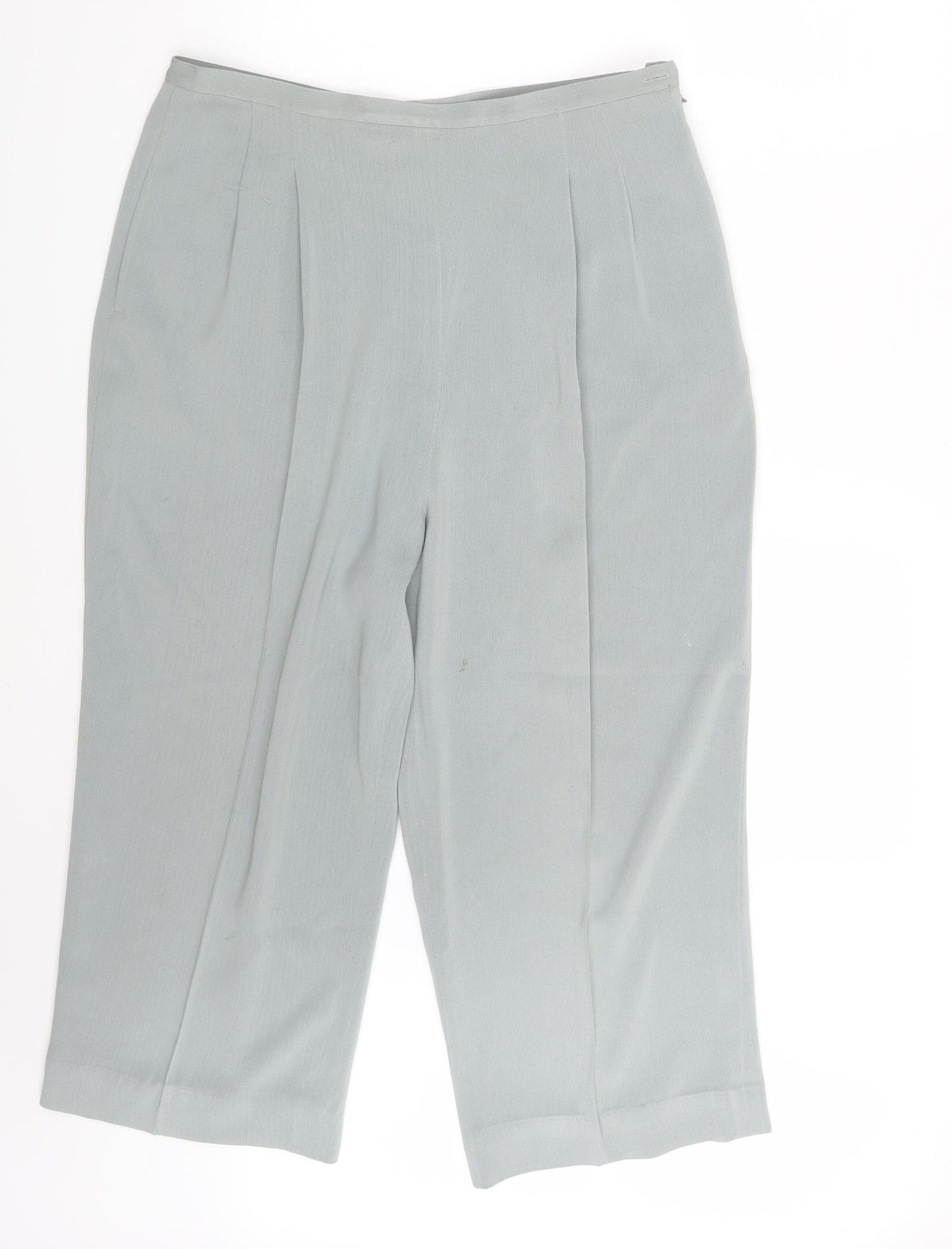 Windsmoor Womens Green   Cropped Trousers Size 16 L20 in
