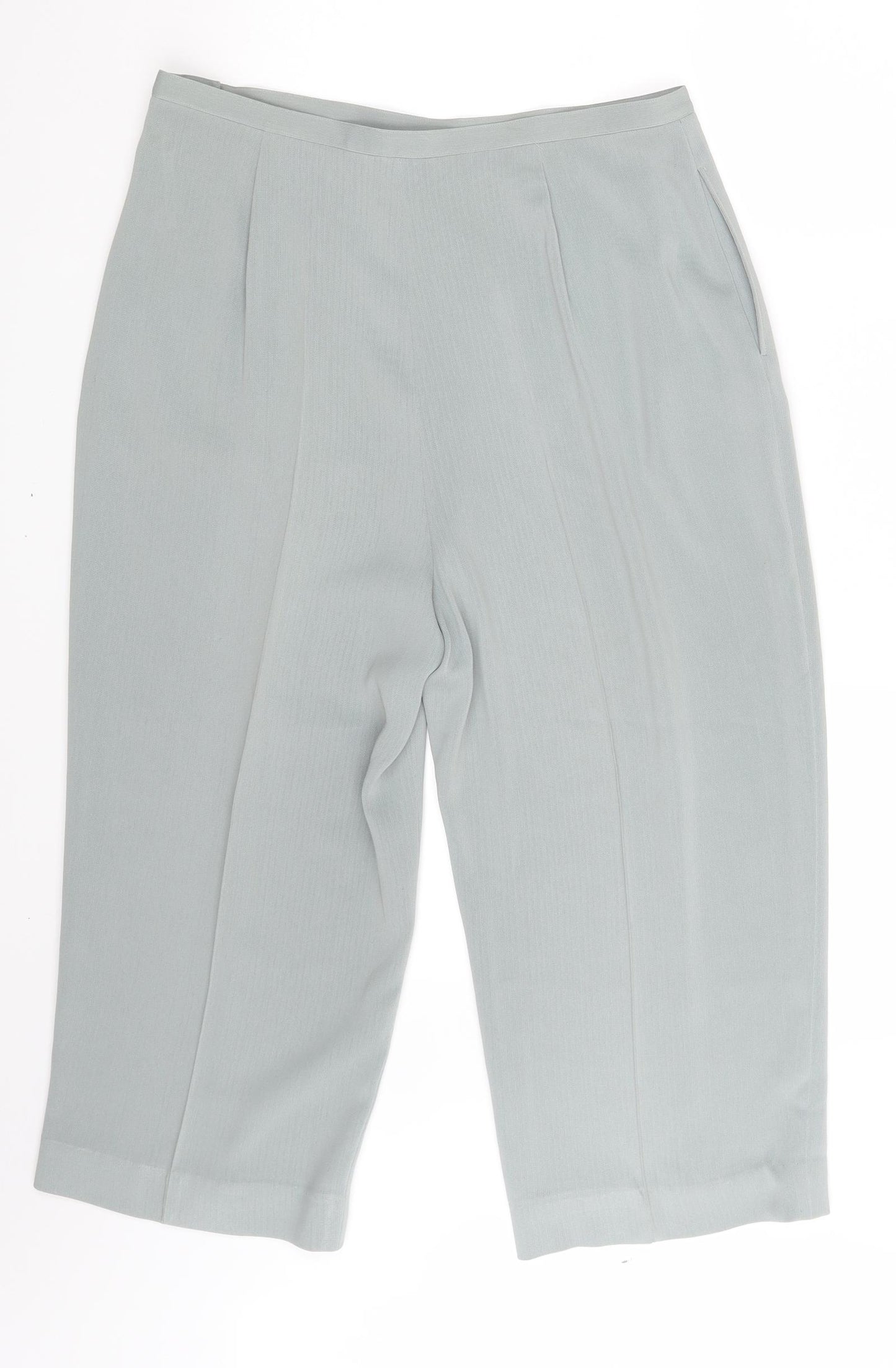 Windsmoor Womens Green   Cropped Trousers Size 16 L20 in