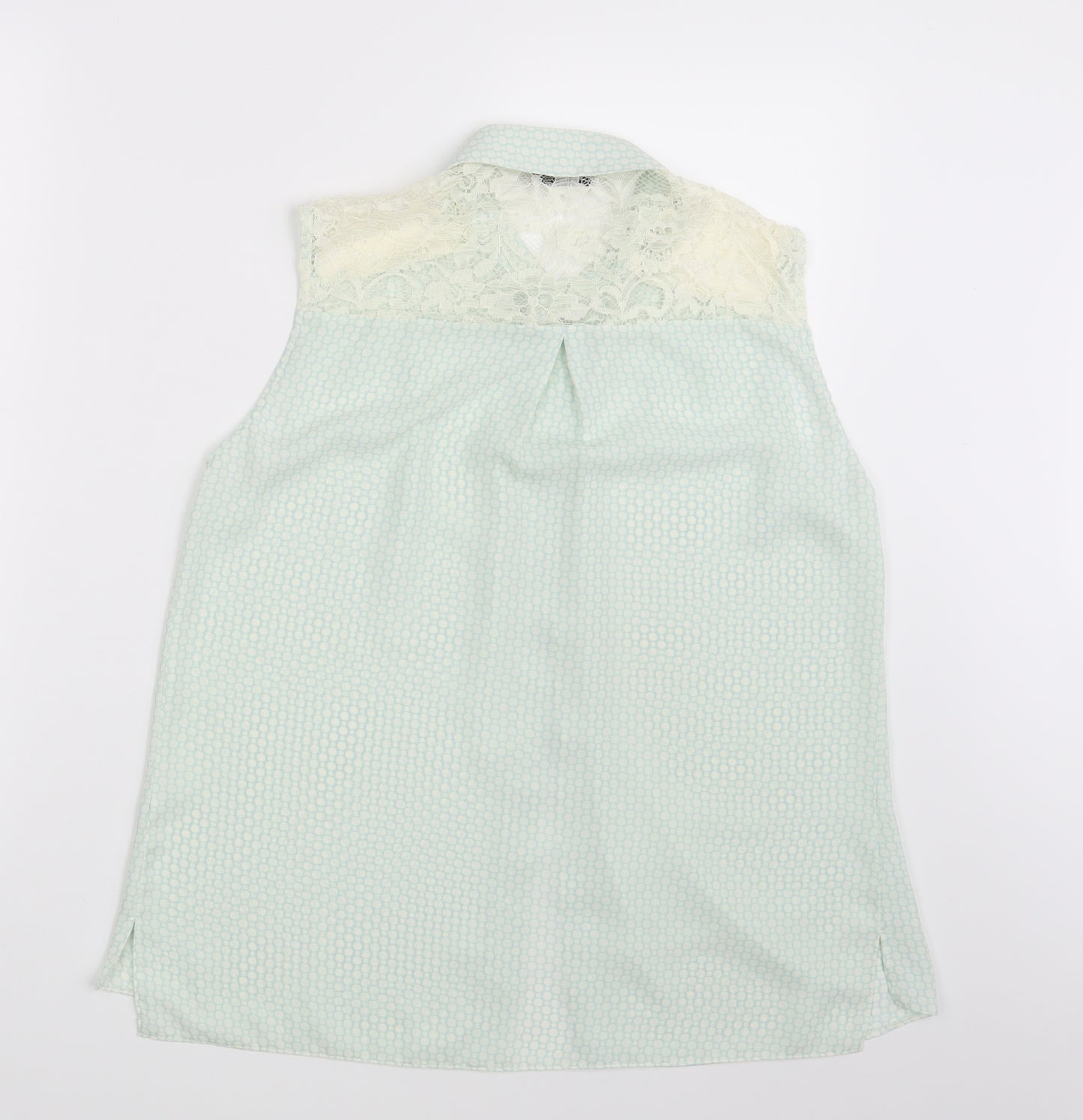 TU Womens White Polka Dot  Basic Button-Up Size 12