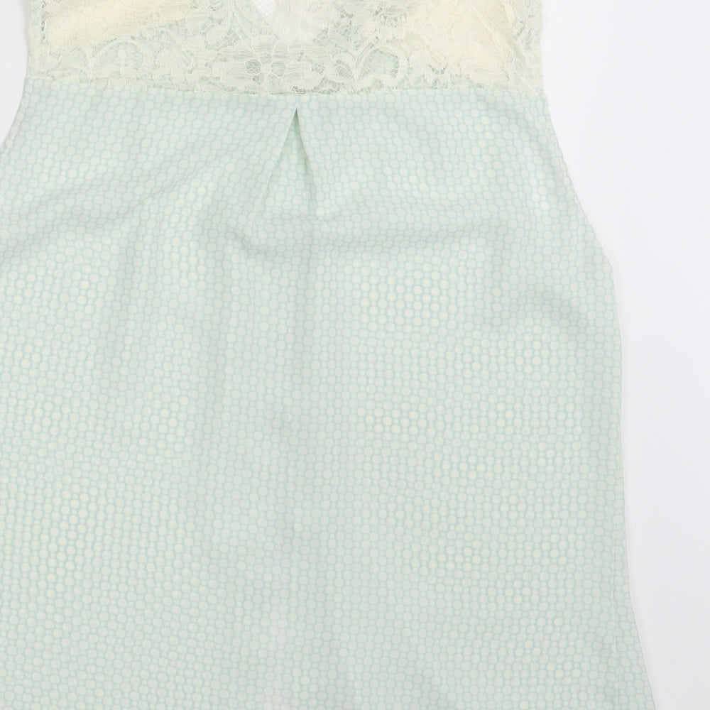 TU Womens White Polka Dot  Basic Button-Up Size 12
