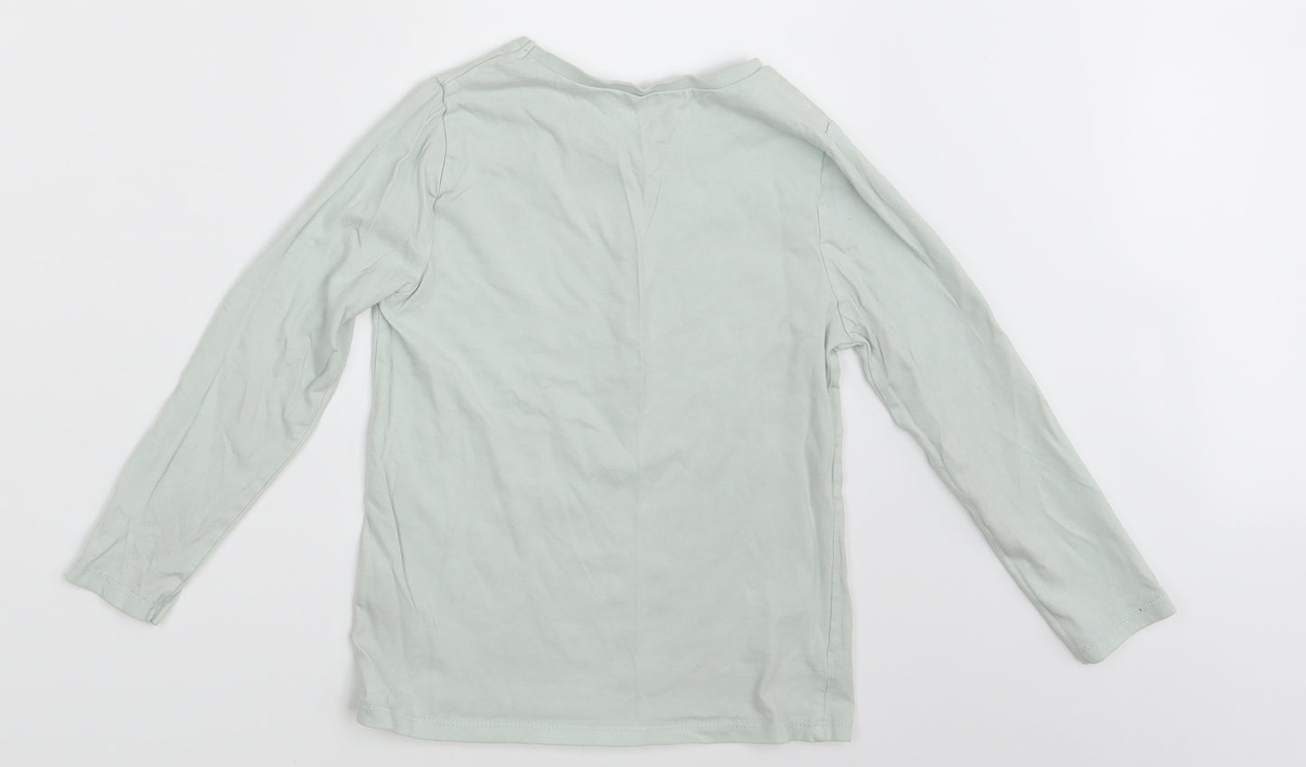 George Girls Blue   Basic T-Shirt Size 4-5 Years  - Take me to the Moon