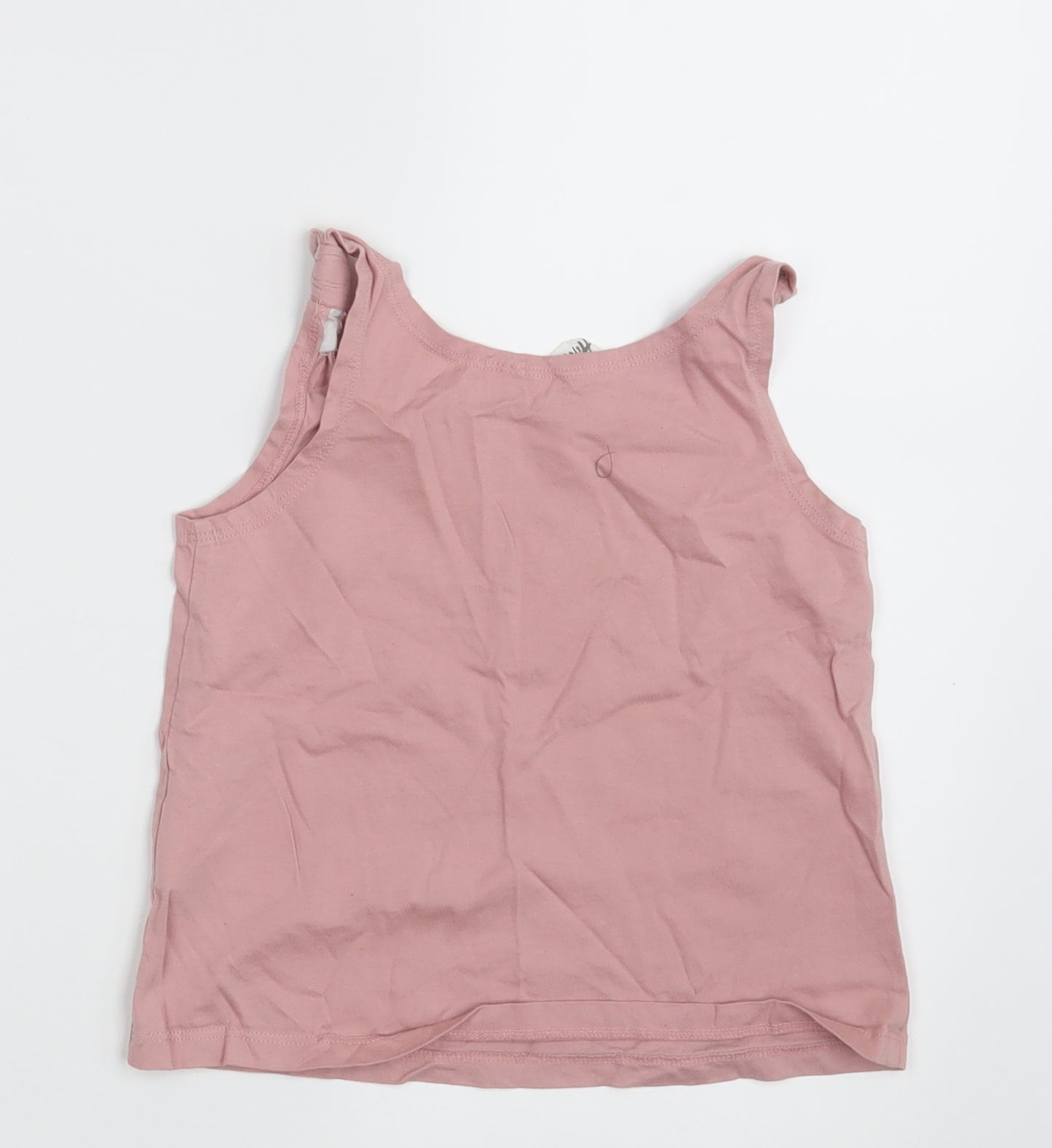 H&M Girls Pink Animal Print  Basic Tank Size 4-5 Years  - Butterfly