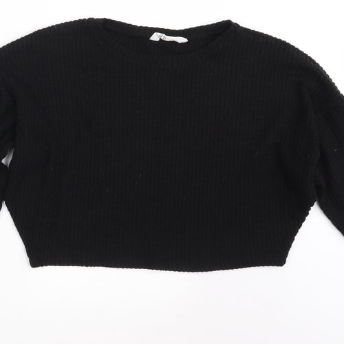 H&M Girls Black   Pullover Jumper Size 11-12 Years