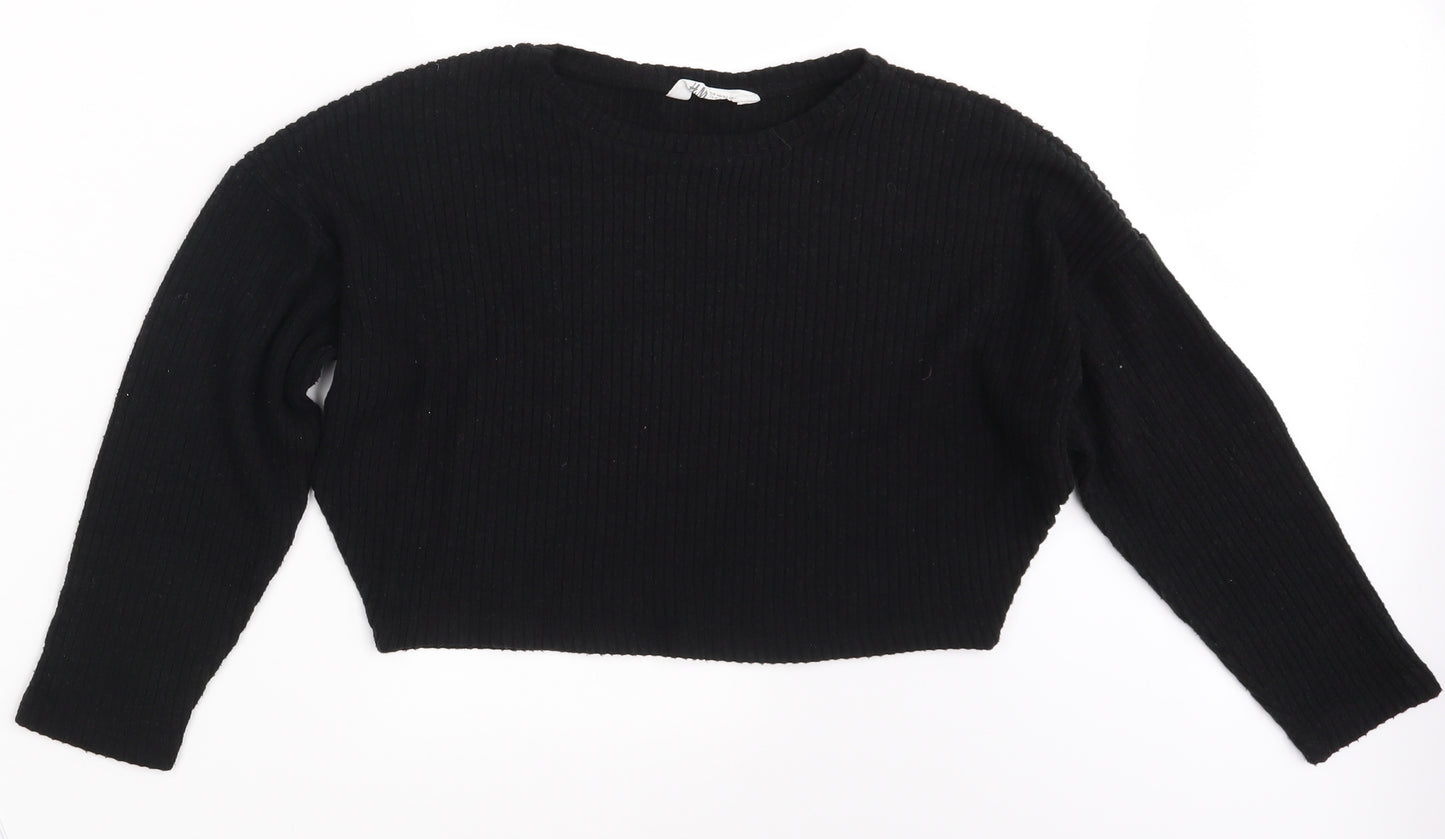 H&M Girls Black   Pullover Jumper Size 11-12 Years