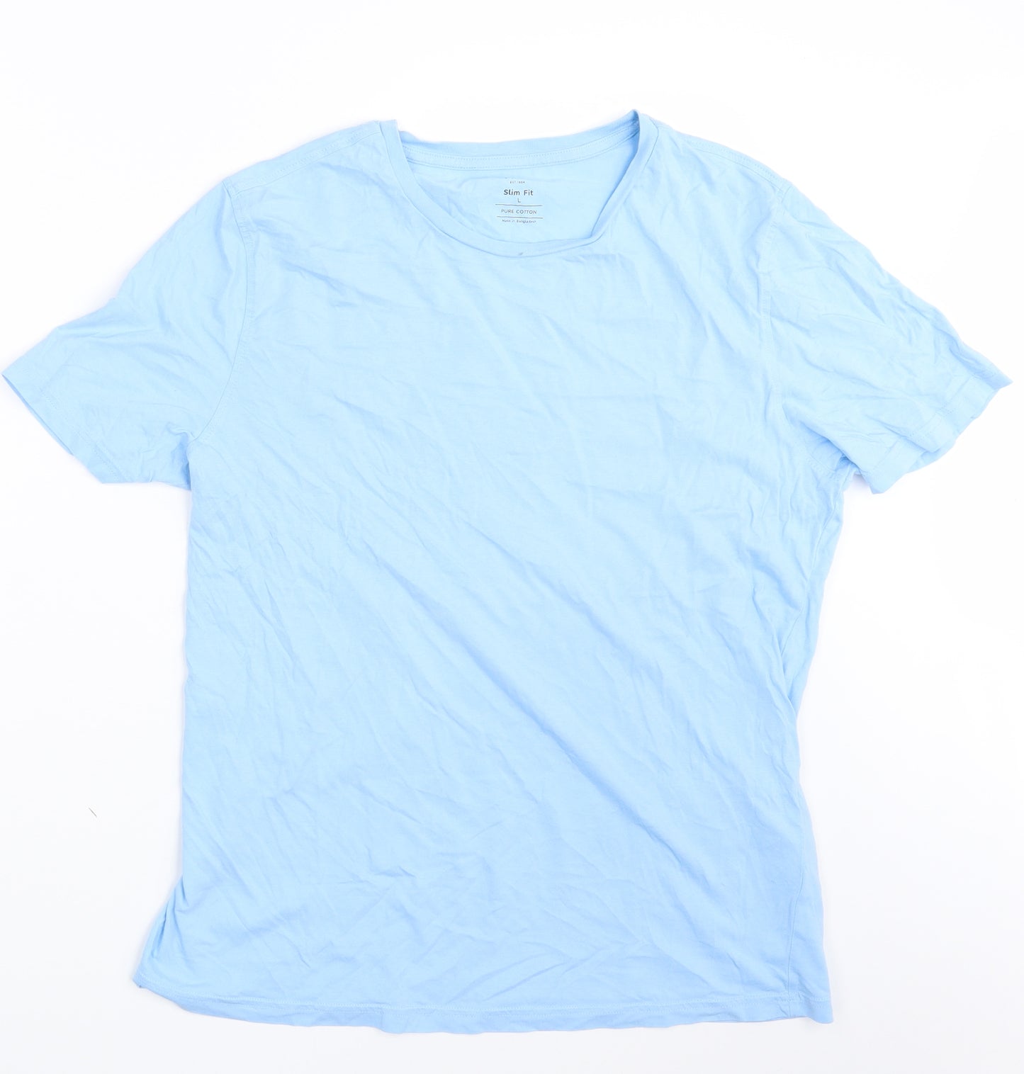 M&S Mens Blue    T-Shirt Size L
