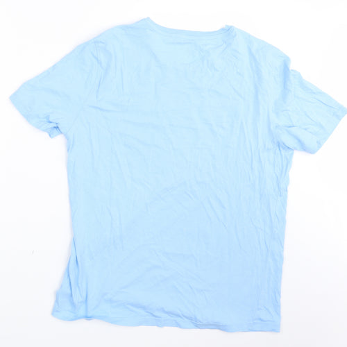 M&S Mens Blue    T-Shirt Size L