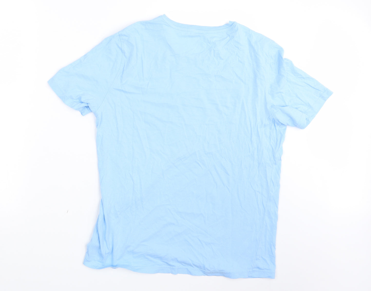 M&S Mens Blue    T-Shirt Size L