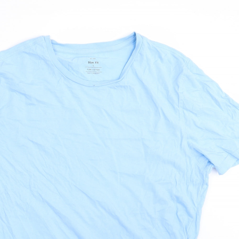 M&S Mens Blue    T-Shirt Size L