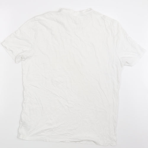 M&S Mens White    T-Shirt Size L