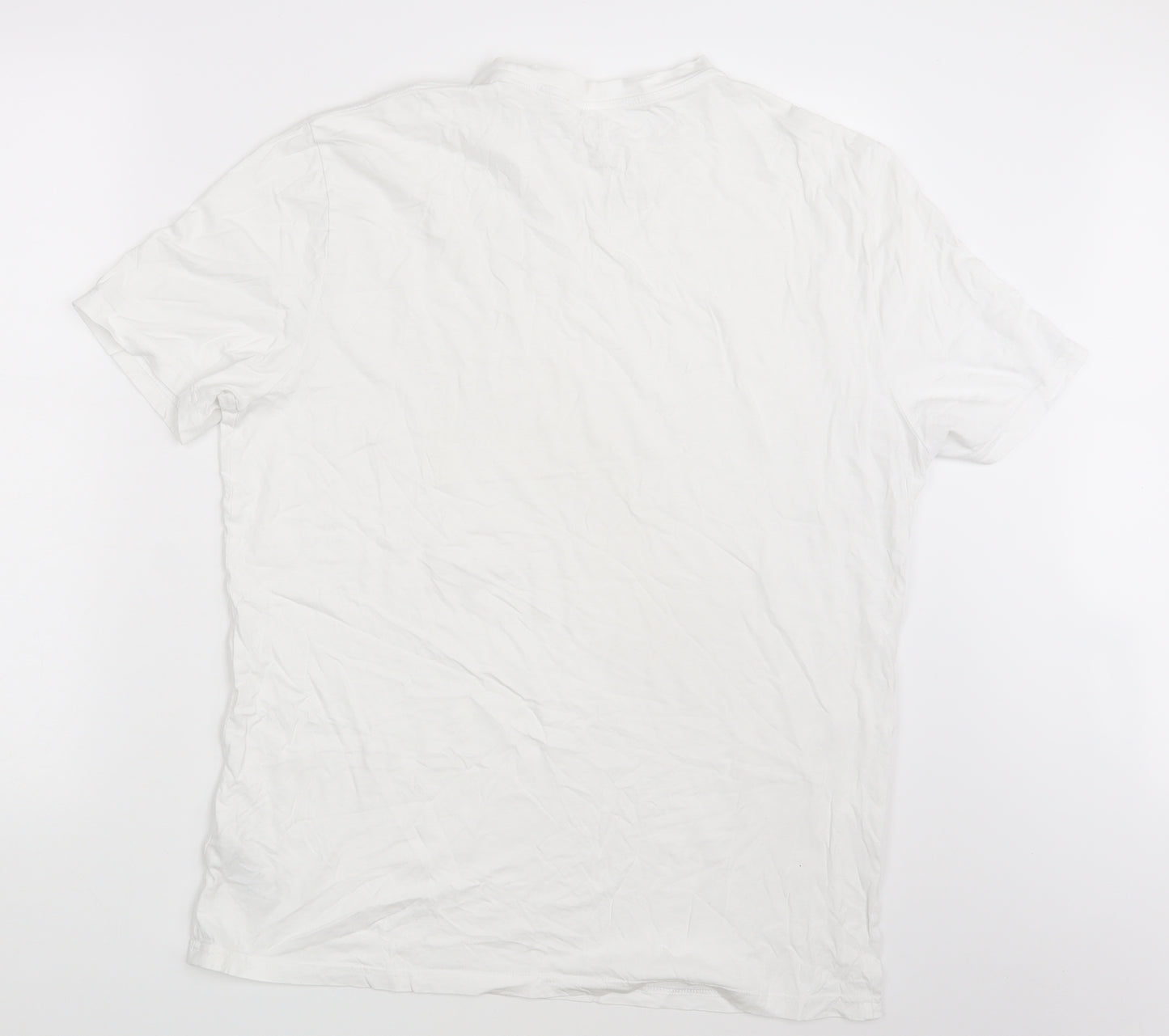 M&S Mens White    T-Shirt Size L