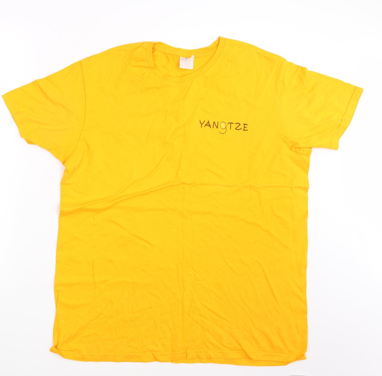 B&C Collection Mens Yellow    T-Shirt Size L