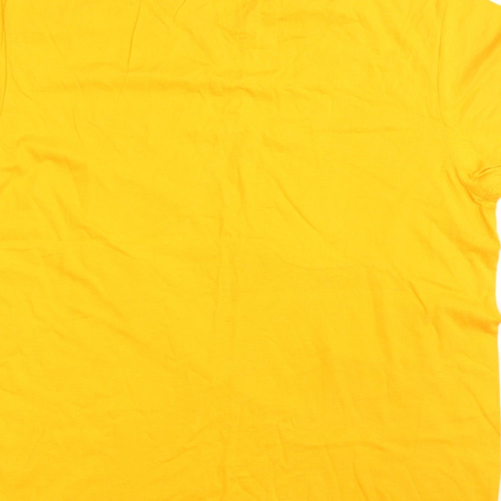 B&C Collection Mens Yellow    T-Shirt Size L