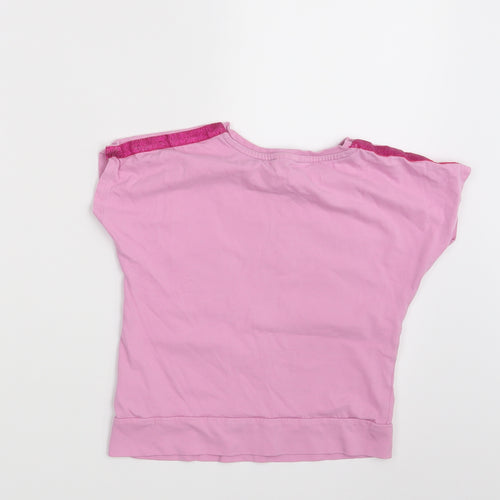 TU Girls Pink   Basic T-Shirt Size 6-7 Years  - BFFS 4EVA
