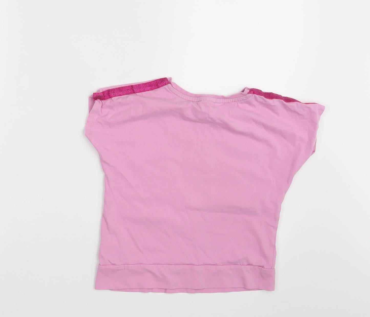 TU Girls Pink   Basic T-Shirt Size 6-7 Years  - BFFS 4EVA
