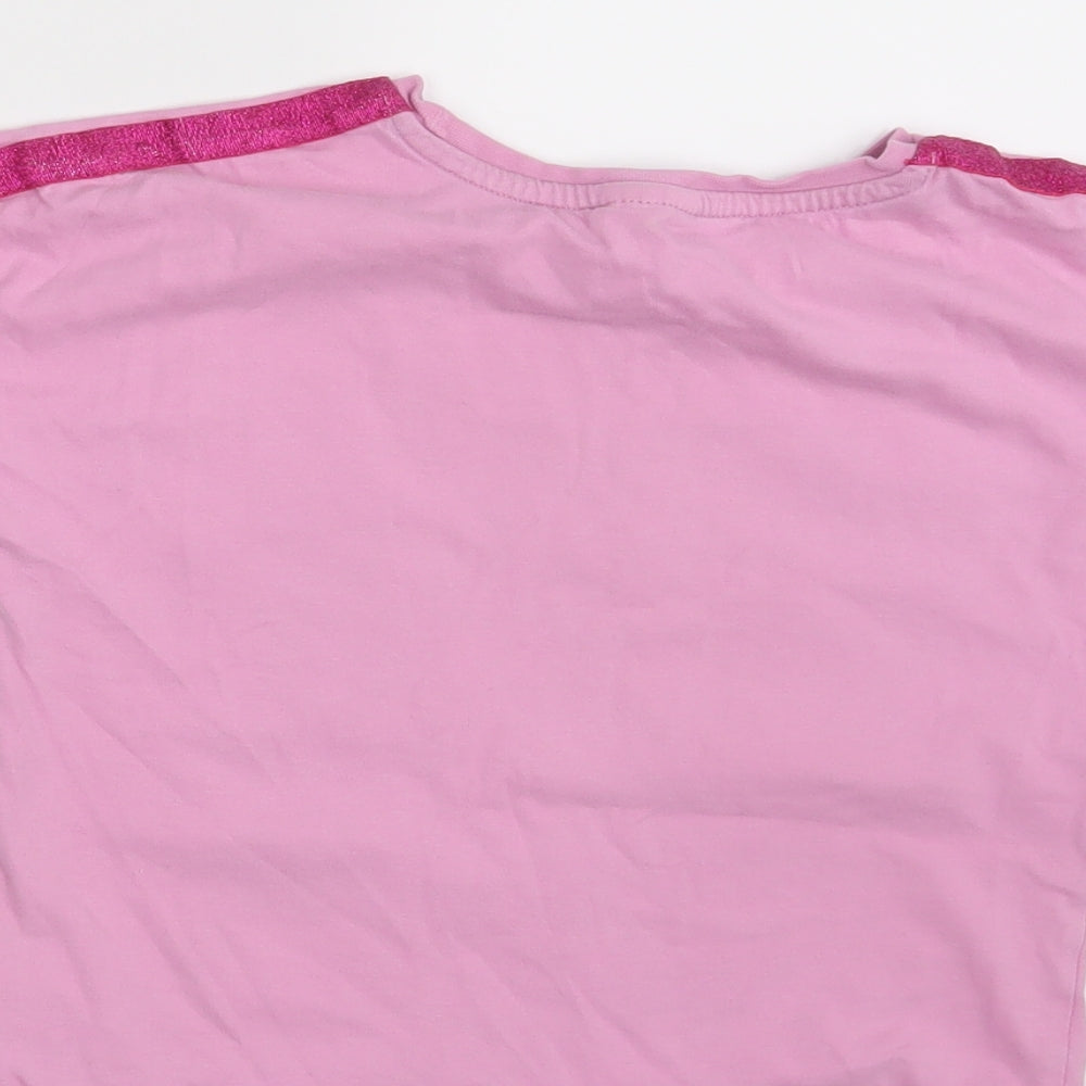 TU Girls Pink   Basic T-Shirt Size 6-7 Years  - BFFS 4EVA