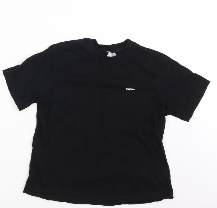 H&M Womens Black Basic T-Shirt Size S - Original
