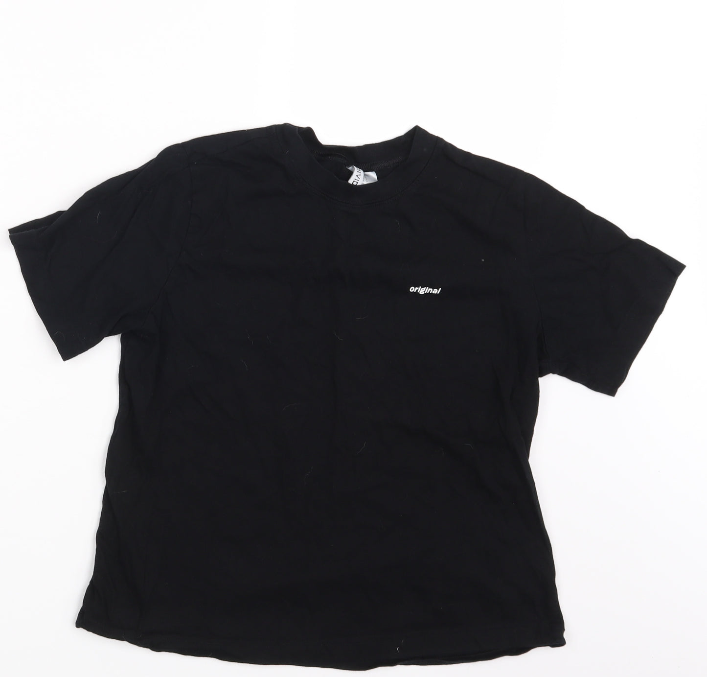 H&M Womens Black   Basic T-Shirt Size S  - Original