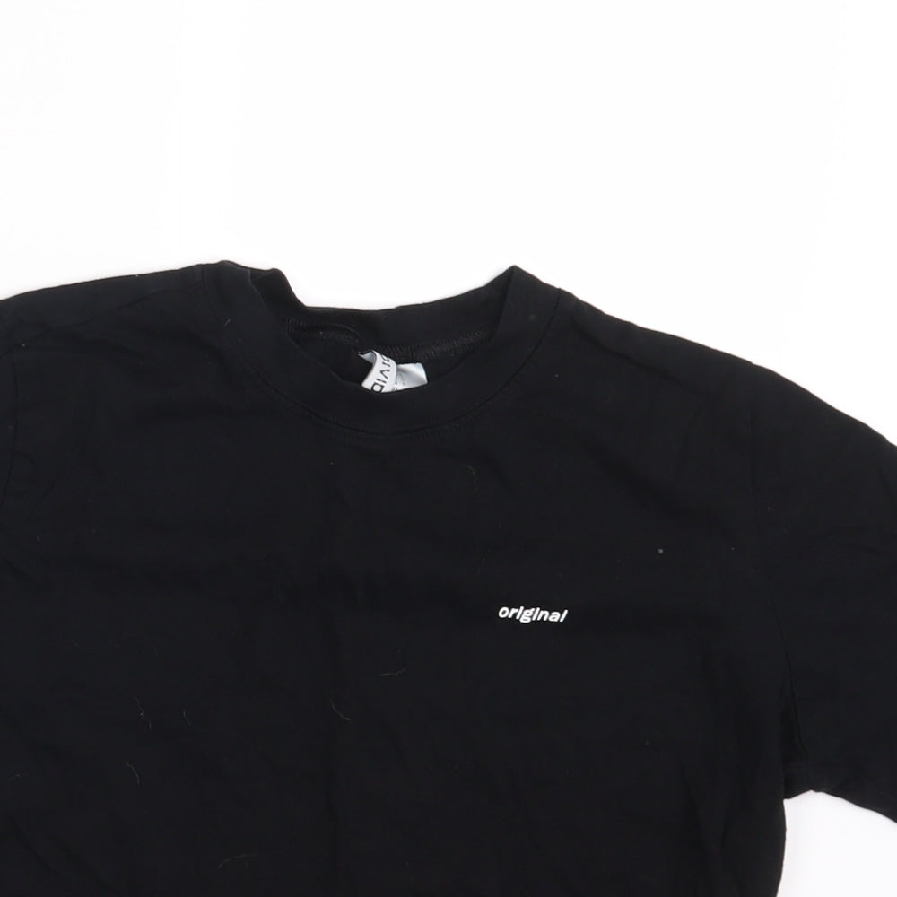 H&M Womens Black   Basic T-Shirt Size S  - Original