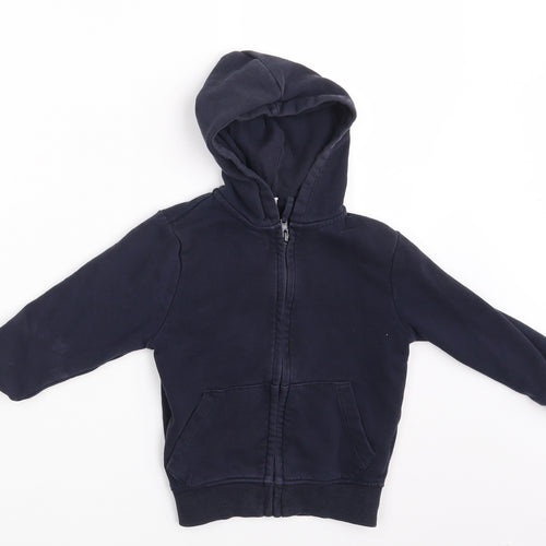TU Boys Blue   Full Zip Hoodie Size 4 Years