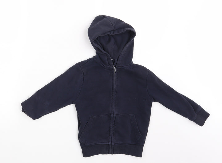 TU Boys Blue   Full Zip Hoodie Size 4 Years