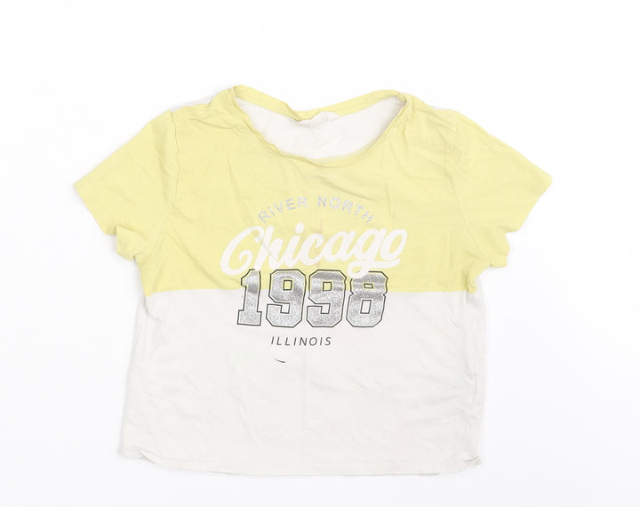 H&M Girls White   Basic T-Shirt Size 10-11 Years  - Chicago