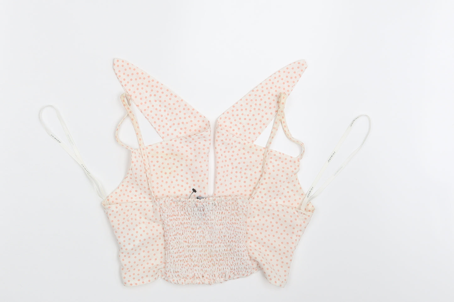 Primark Womens White Polka Dot  Camisole Tank Size 8