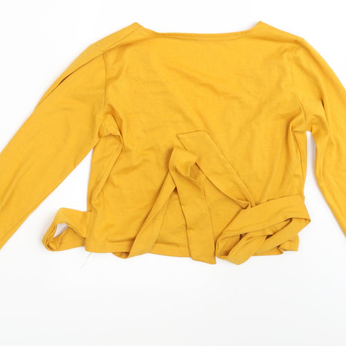 Preworn Womens Yellow   Basic Blouse One Size