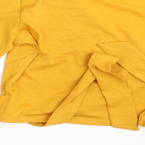 Preworn Womens Yellow   Basic Blouse One Size