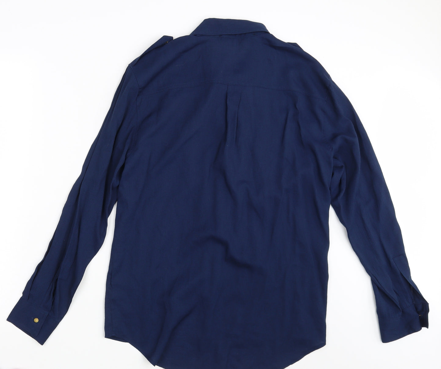 NEXT Womens Blue   Basic Button-Up Size 12