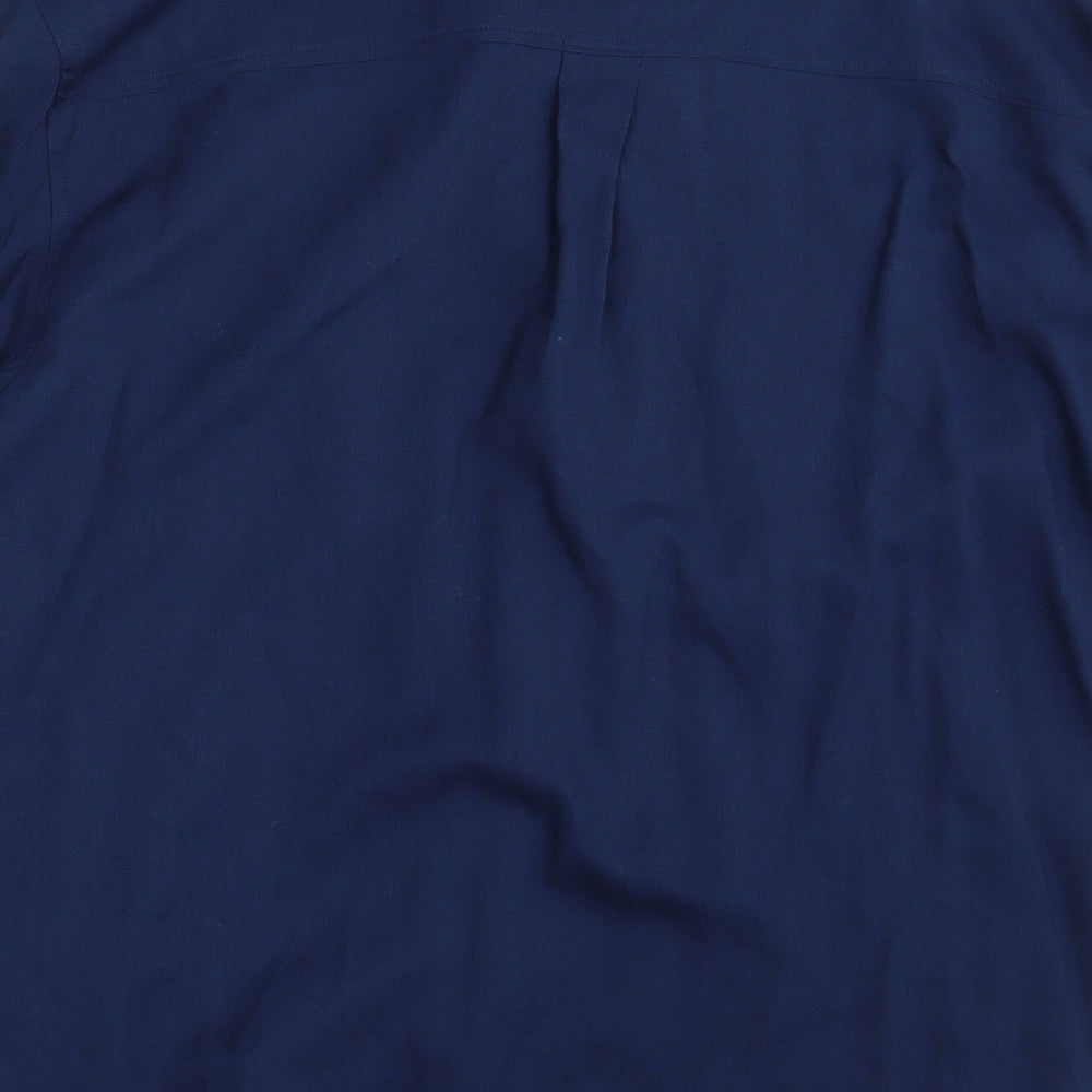 NEXT Womens Blue   Basic Button-Up Size 12
