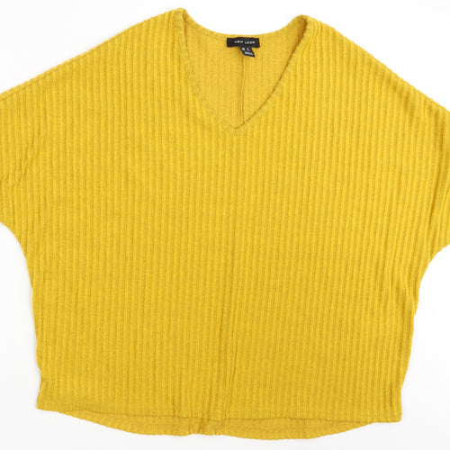New Look Womens Yellow   Pullover Jumper Size S