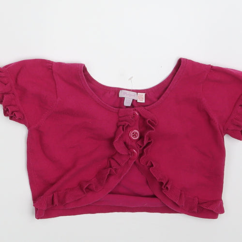 Monsoon Girls Pink   Shrug Jumper Size 8-9 Years