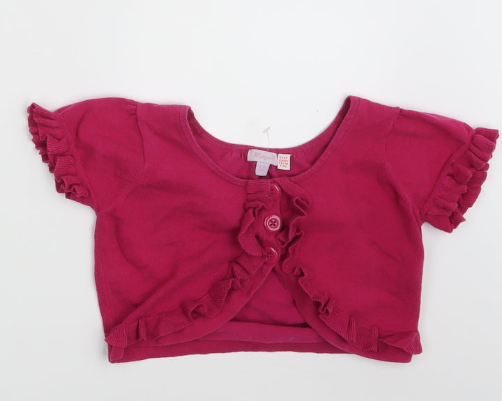 Monsoon Girls Pink   Shrug Jumper Size 8-9 Years