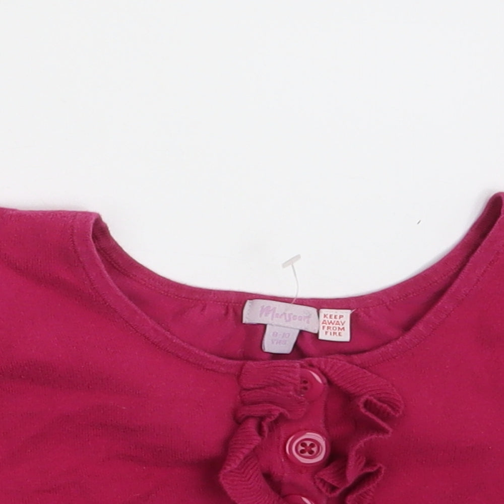 Monsoon Girls Pink   Shrug Jumper Size 8-9 Years