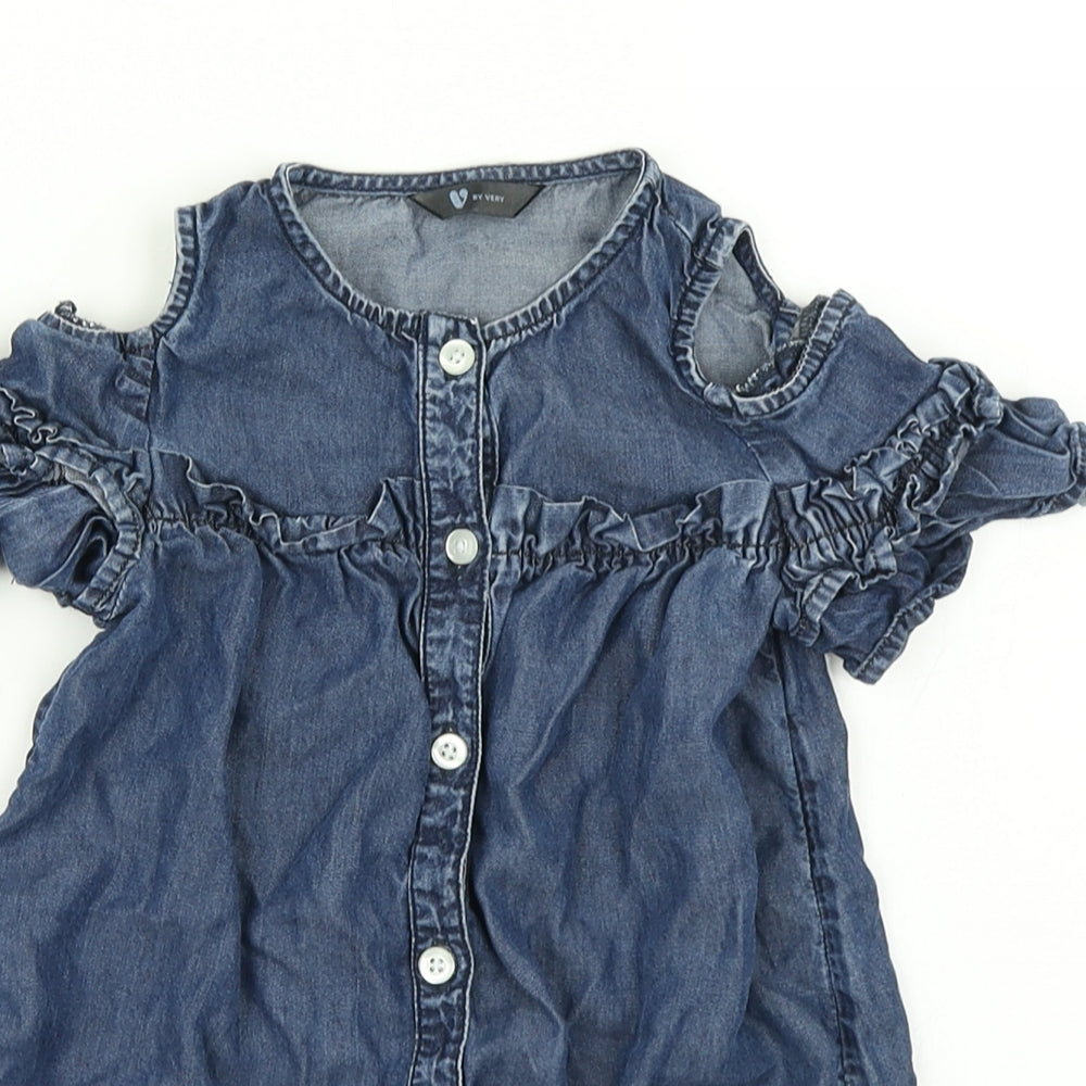 V Girls Blue  Denim A-Line  Size 2-3 Years
