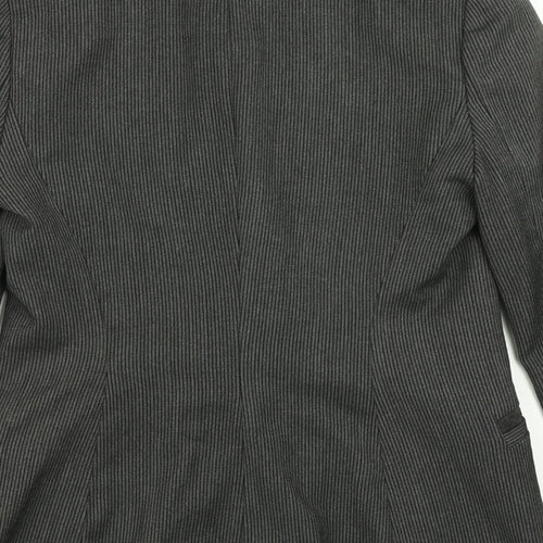 NEXT Womens Grey Striped  Jacket Blazer Size 10