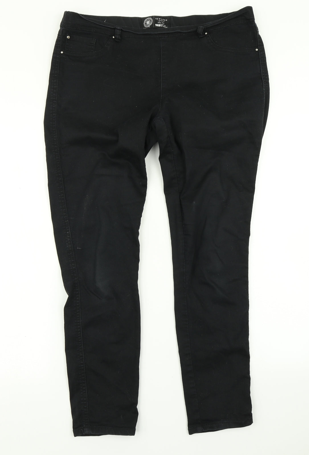 New Look Womens Black  Denim Jegging Jeans Size 14 L26 in