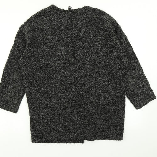 Divided Womens Grey  Knit Cardigan Jumper Size M