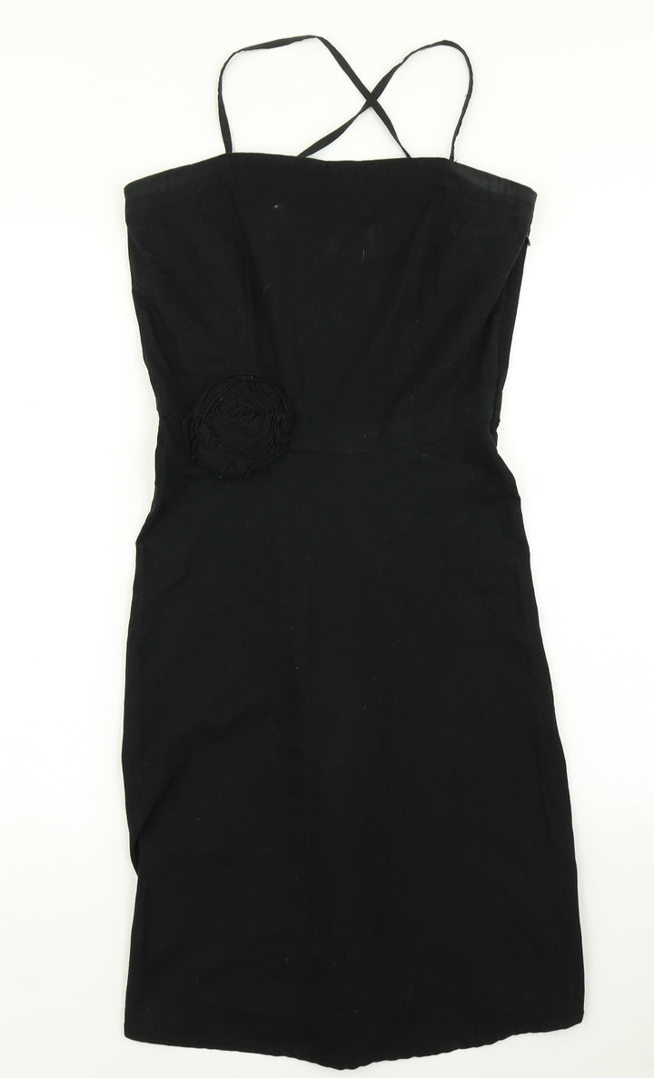 H&M Womens Black   Pencil Dress  Size 12
