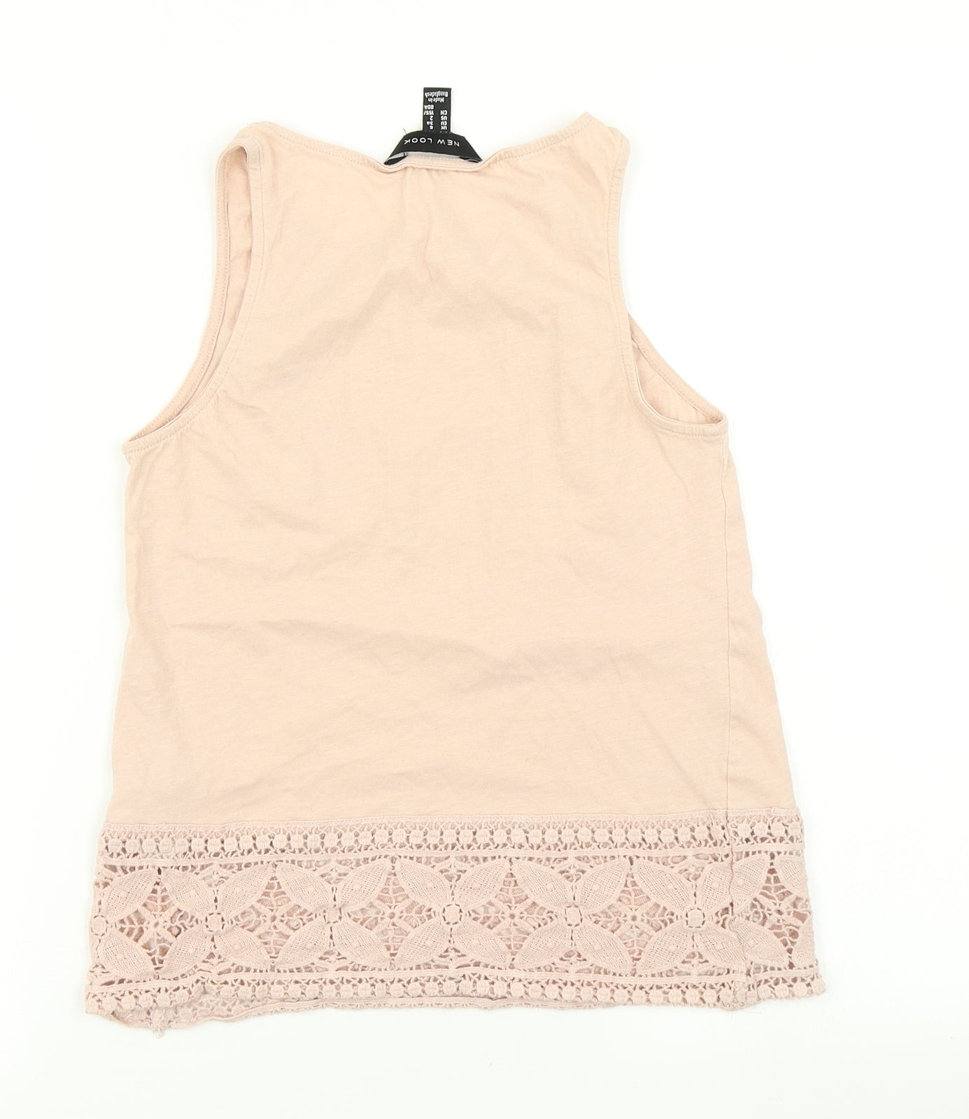 New Look Womens Pink   Basic Tank Size 6