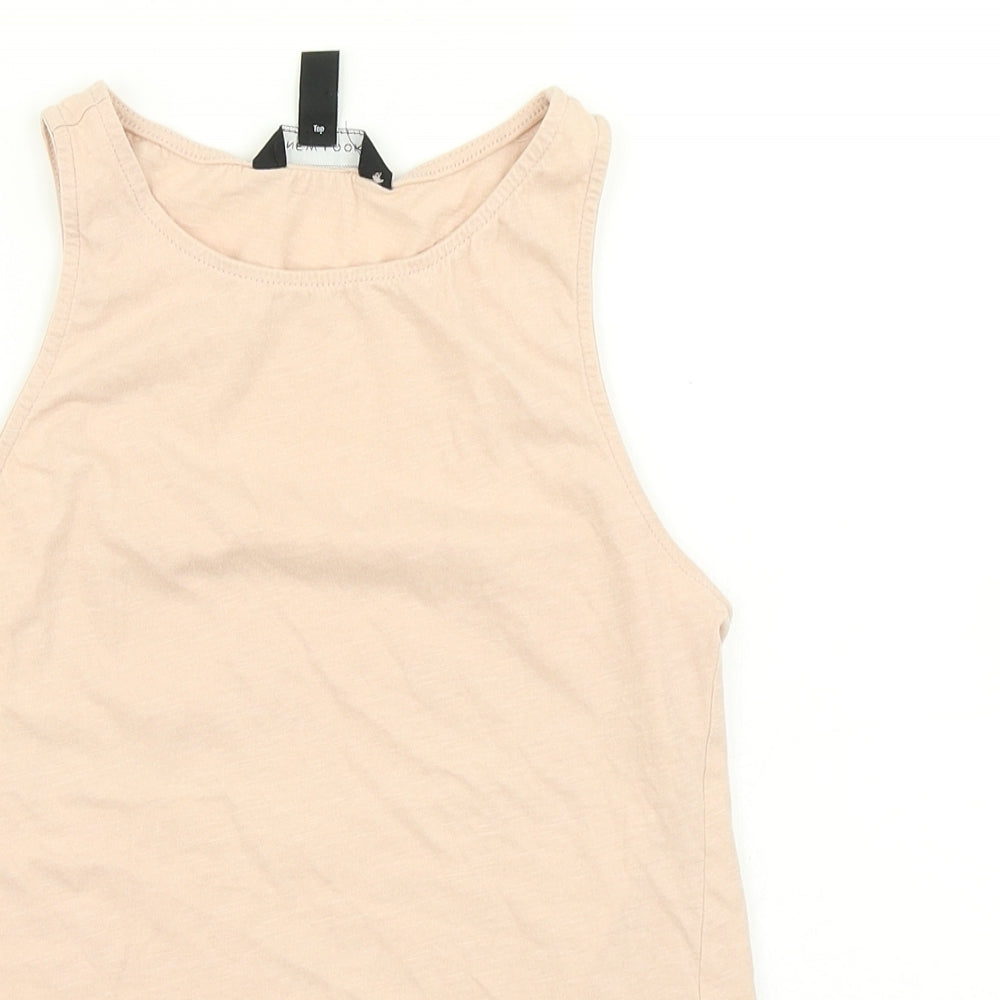 New Look Womens Pink   Basic Tank Size 6