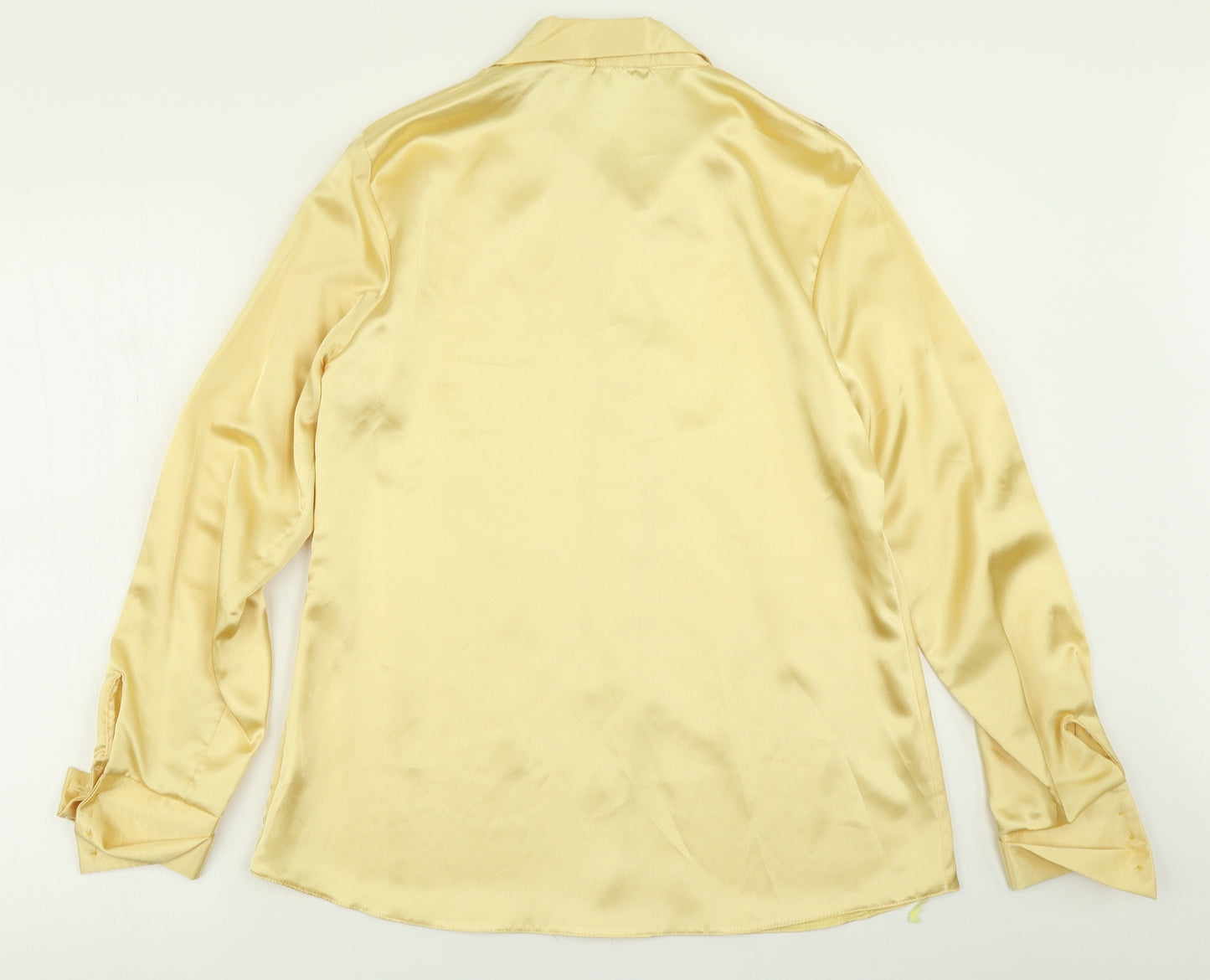 Simply Classics Womens Yellow   Basic Blouse Size 14