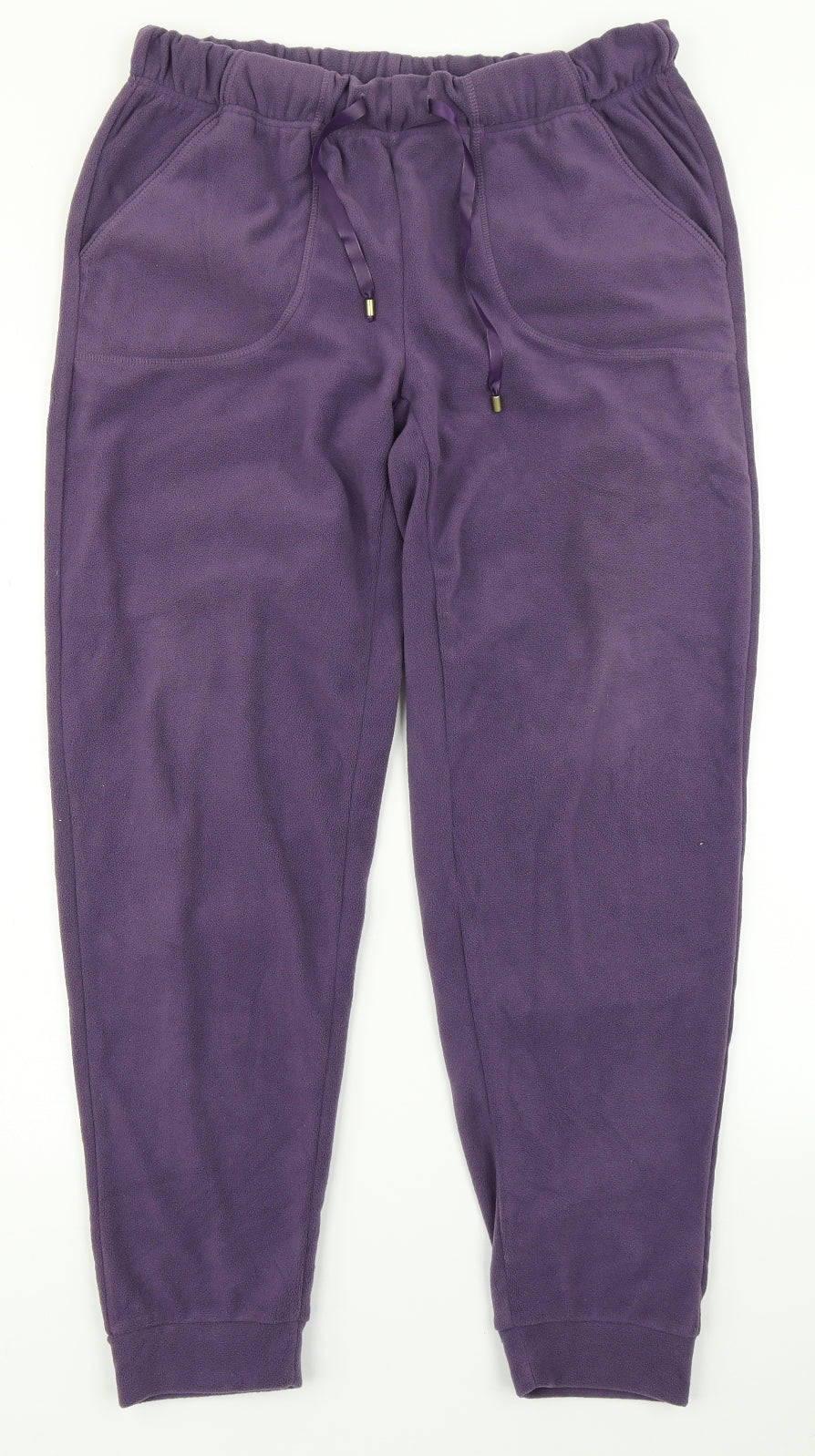 ESMARA Womens Purple  Fleece Jogger Trousers Size M L29 in