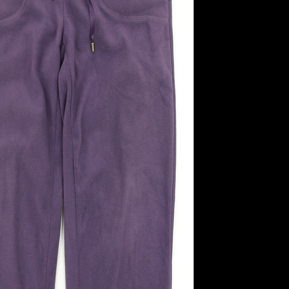 ESMARA Womens Purple  Fleece Jogger Trousers Size M L29 in