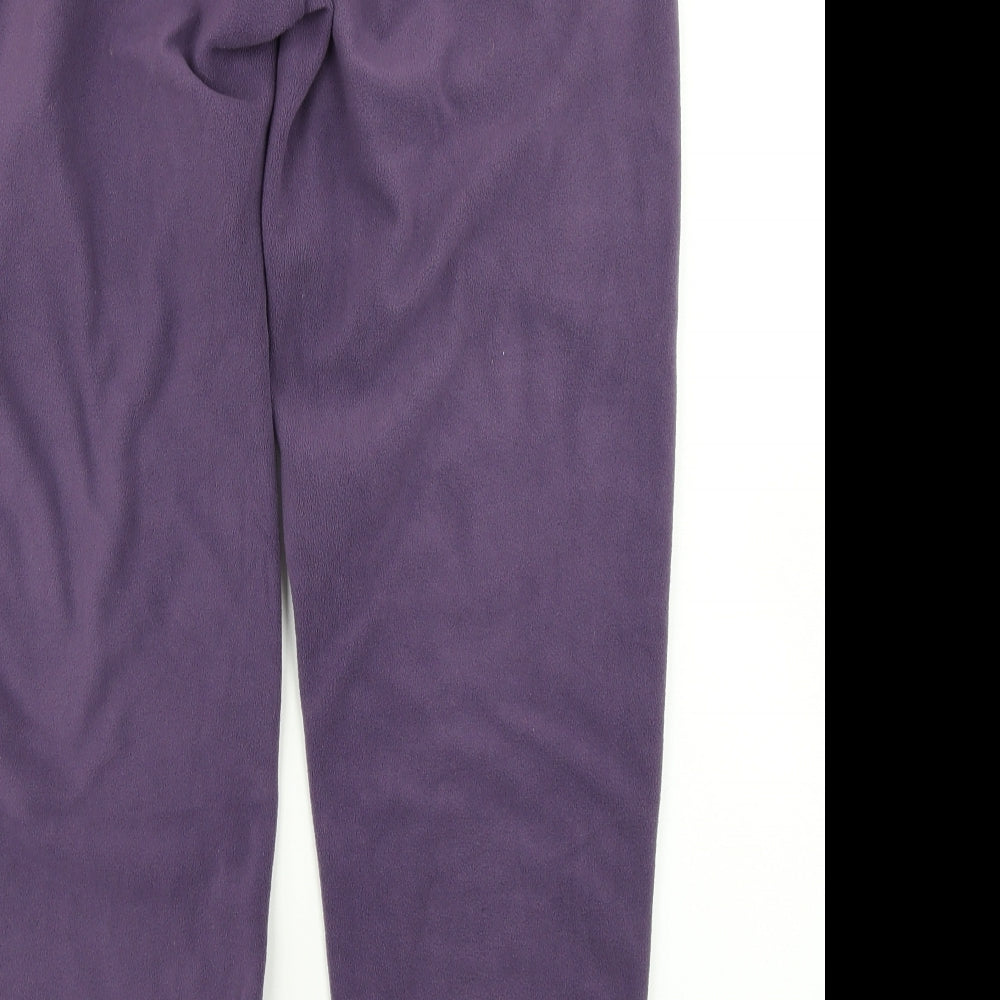 ESMARA Womens Purple  Fleece Jogger Trousers Size M L29 in