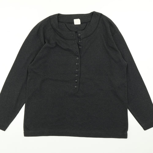 QS Womens Grey   Basic Polo Size 10